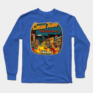 Chinatown Vancouver, B.C., Canada Long Sleeve T-Shirt